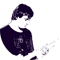 Denis Zemlyanov playing guitar in Sined Lamas